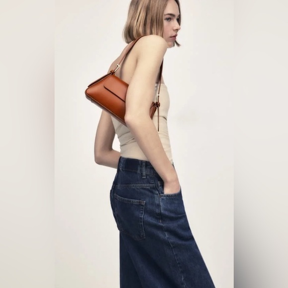 Zara Minimal Flap Shoulder Bag